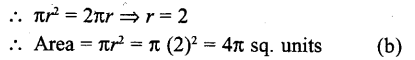 RD Sharma Class 10 Solutions Chapter 13 Areas Related to Circles MCQS 34