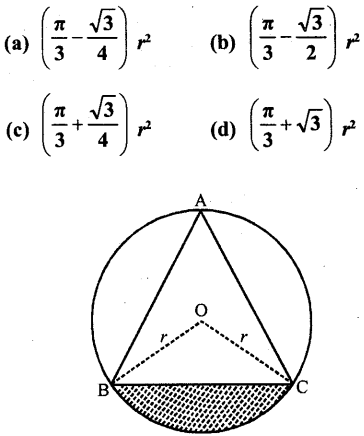 RD Sharma Class 10 Solutions Chapter 13 Areas Related to Circles MCQS 48