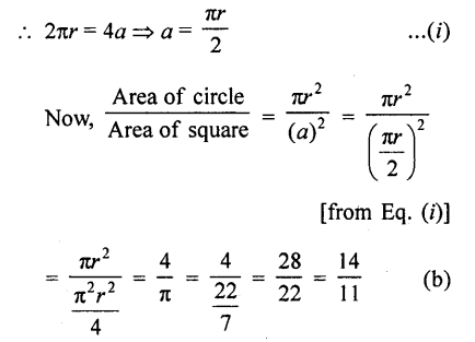 RD Sharma Class 10 Solutions Chapter 13 Areas Related to Circles MCQS 77