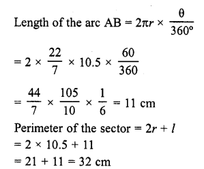 RD Sharma Class 10 Solutions Chapter 13 Areas Related to Circles VSAQS 14