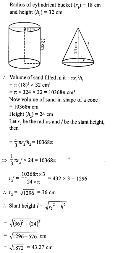 RD Sharma Class 10 Solutions Chapter 14 Surface Areas and Volumes Ex 14.1 39