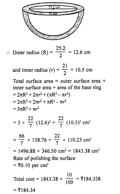 RD Sharma Class 10 Solutions Chapter 14 Surface Areas and Volumes Ex 14.1 68
