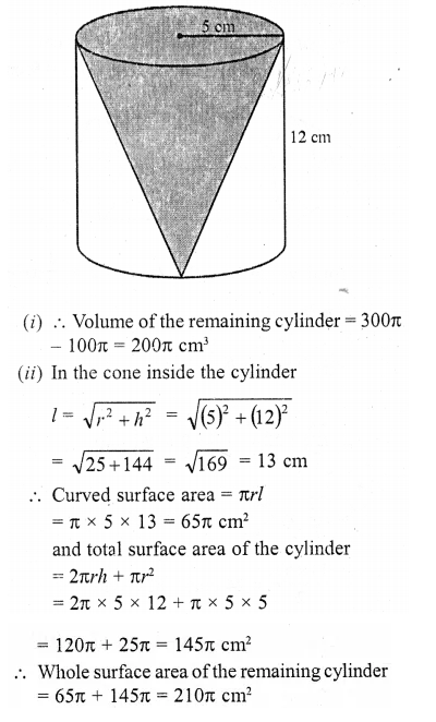 RD Sharma Class 10 Solutions Chapter 14 Surface Areas and Volumes Ex 14.2 14