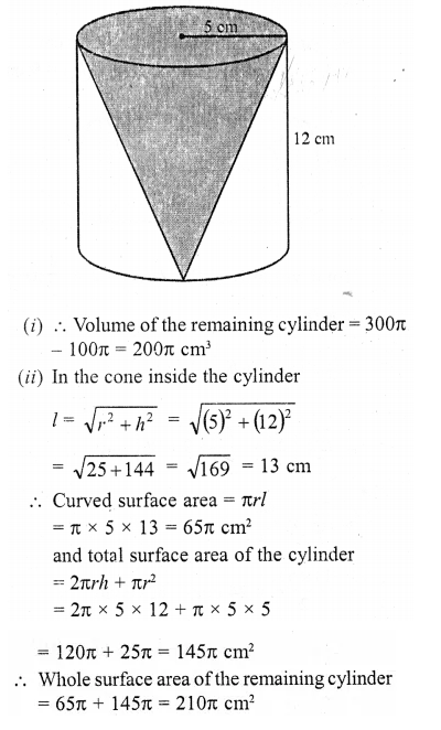 RD Sharma Class 10 Solutions Chapter 14 Surface Areas and Volumes Ex 14.2 14