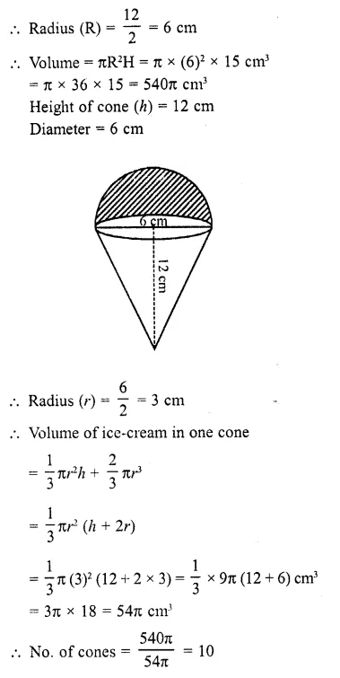 RD Sharma Class 10 Solutions Chapter 14 Surface Areas and Volumes Ex 14.2 30