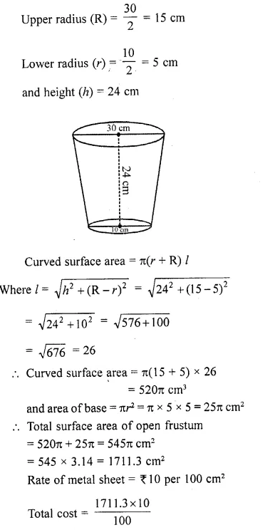 RD Sharma Class 10 Solutions Chapter 14 Surface Areas and Volumes Ex 14.3 25