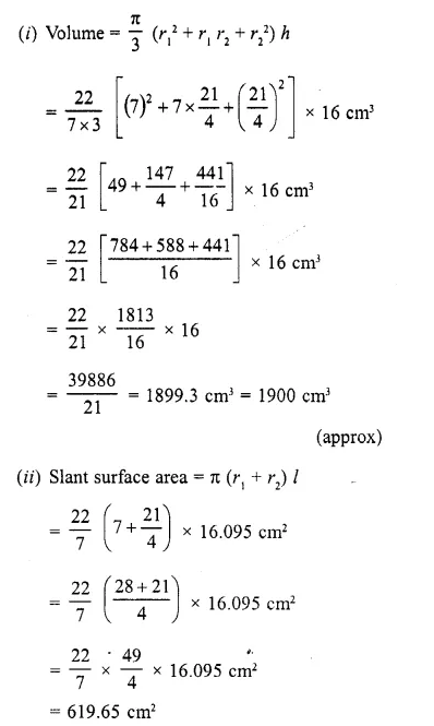 RD Sharma Class 10 Solutions Chapter 14 Surface Areas and Volumes Ex 14.3 5