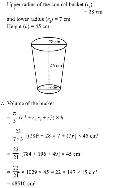 RD Sharma Class 10 Solutions Chapter 14 Surface Areas and Volumes Ex 14.3 7