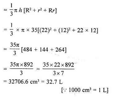 RD Sharma Class 10 Solutions Chapter 14 Surface Areas and Volumes MCQS 51