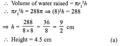 RD Sharma Class 10 Solutions Chapter 14 Surface Areas and Volumes MCQS 9