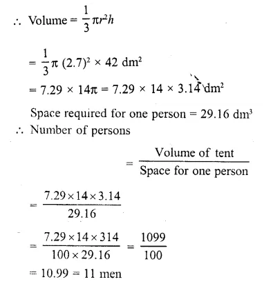 RD Sharma Class 10 Solutions Chapter 14 Surface Areas and Volumes Revision Exercise 12
