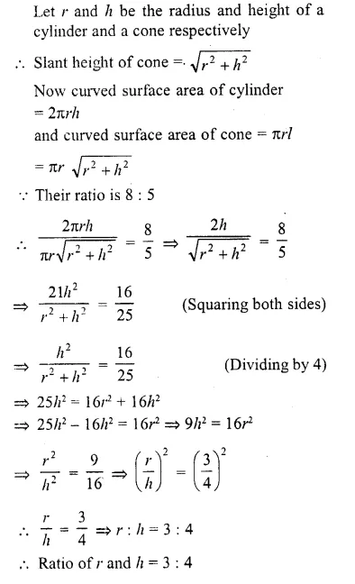 RD Sharma Class 10 Solutions Chapter 14 Surface Areas and Volumes Revision Exercise 35
