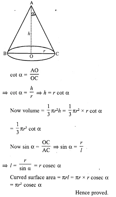 RD Sharma Class 10 Solutions Chapter 14 Surface Areas and Volumes Revision Exercise 41