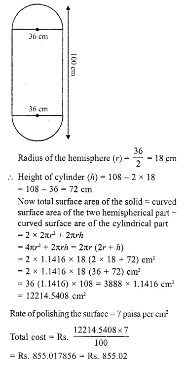 RD Sharma Class 10 Solutions Chapter 14 Surface Areas and Volumes Revision Exercise 47