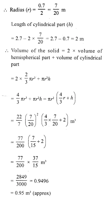 RD Sharma Class 10 Solutions Chapter 14 Surface Areas and Volumes Revision Exercise 56
