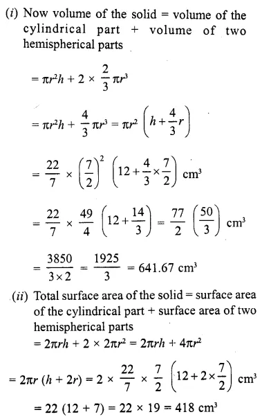 RD Sharma Class 10 Solutions Chapter 14 Surface Areas and Volumes Revision Exercise 69