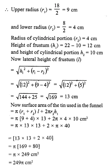 RD Sharma Class 10 Solutions Chapter 14 Surface Areas and Volumes Revision Exercise 82