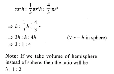 RD Sharma Class 10 Solutions Chapter 14 Surface Areas and Volumes VSAQS 11