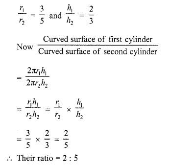 RD Sharma Class 10 Solutions Chapter 14 Surface Areas and Volumes VSAQS 5