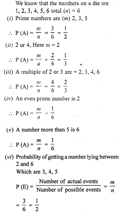 RD Sharma Class 10 Solutions Chapter 16 Probability Ex 16.1 2