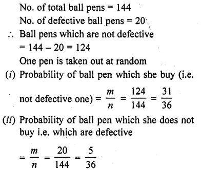 RD Sharma Class 10 Solutions Chapter 16 Probability Ex 16.1 37