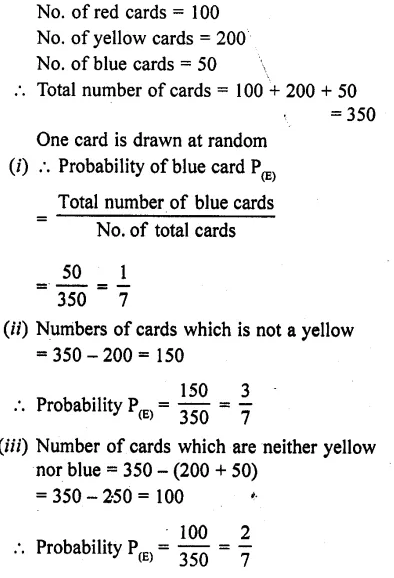 RD Sharma Class 10 Solutions Chapter 16 Probability Ex 16.1 44