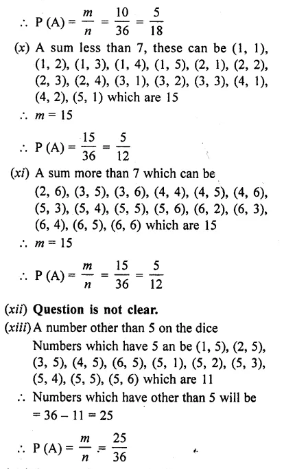 RD Sharma Class 10 Solutions Chapter 16 Probability Ex 16.1 53