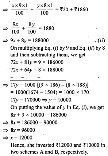 RD Sharma Class 10 Solutions Chapter 3 Pair of Linear Equations in Two Variables Ex 3.6 8