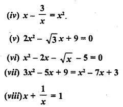 RD Sharma Class 10 Solutions Chapter 4 Quadratic Equations Ex 4.1 2