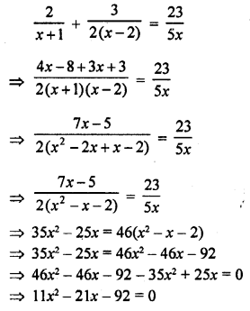RD Sharma Class 10 Solutions Chapter 4 Quadratic Equations Ex 4.3 63