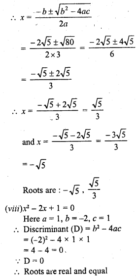 RD Sharma Class 10 Solutions Chapter 4 Quadratic Equations Ex 4.5 9