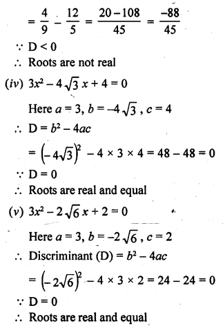 RD Sharma Class 10 Solutions Chapter 4 Quadratic Equations Ex 4.6 2