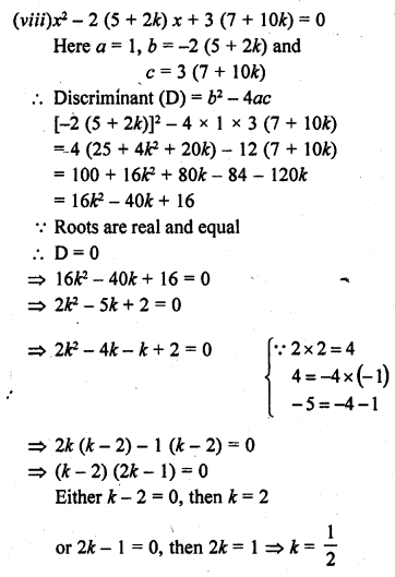 RD Sharma Class 10 Solutions Chapter 4 Quadratic Equations Ex 4.6 7