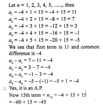 RD Sharma Class 10 Solutions Chapter 5 Arithmetic Progressions Ex 5.2 3