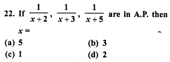 RD Sharma Class 10 Solutions Chapter 5 Arithmetic Progressions MCQS 27