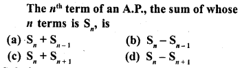 RD Sharma Class 10 Solutions Chapter 5 Arithmetic Progressions MCQS 30