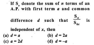 RD Sharma Class 10 Solutions Chapter 5 Arithmetic Progressions MCQS 35