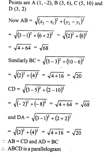 RD Sharma Class 10 Solutions Chapter 6 Co-ordinate Geometry Ex 6.2 12