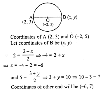 RD Sharma Class 10 Solutions Chapter 6 Co-ordinate Geometry MCQS 49