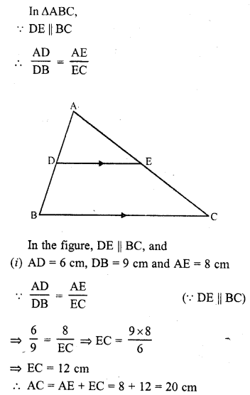RD Sharma Class 10 Solutions Chapter 7 Triangles Ex 7.2 1