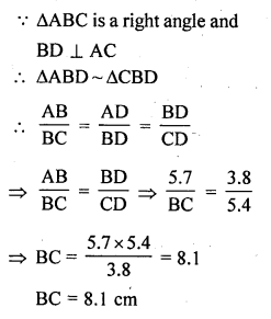 RD Sharma Class 10 Solutions Chapter 7 Triangles Ex 7.5 10