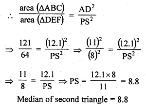RD Sharma Class 10 Solutions Chapter 7 Triangles MCQS 33