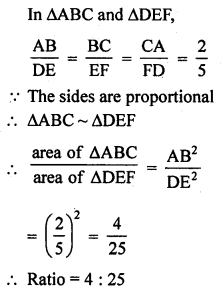 RD Sharma Class 10 Solutions Chapter 7 Triangles MCQS 5