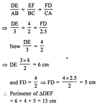 RD Sharma Class 10 Solutions Chapter 7 Triangles MCQS 50