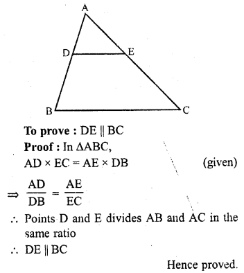 RD Sharma Class 10 Solutions Chapter 7 Triangles Revision Exercise 42