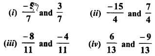 RD Sharma Class 8 Solutions Chapter 1 Rational Numbers Ex 1.1 1