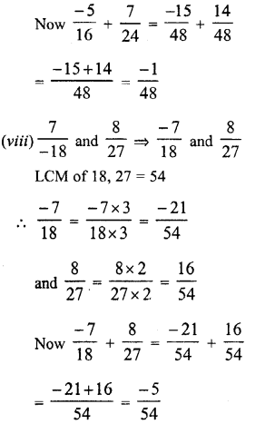 RD Sharma Class 8 Solutions Chapter 1 Rational Numbers Ex 1.1 10