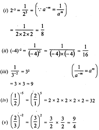 RD Sharma Class 8 Solutions Chapter 2 Powers Ex 2.1 2