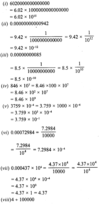 RD Sharma Class 8 Solutions Chapter 2 Powers Ex 2.3 1