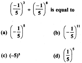 RD Sharma Class 8 Solutions Chapter 2 Powers MCQS 16